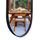 Ver imagem 5 de Espelho Grande Corpo Inteiro De Parede Moldura Aço 150x60cm - Preto