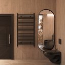 Ver imagem 2 de Espelho Grande Corpo Inteiro De Parede Moldura Aço 150x60cm - Preto