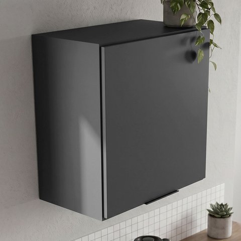 Armário de Cozinha Aéreo 58cm Grace Grafite Z44 - Mpozenato