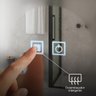 Espelho Led 3 Cores Retangular Banheiro Dual Touch C/ Desembaçador - 80cmx60cm 110v - 5