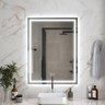 Espelho Led 3 Cores Retangular Banheiro Dual Touch C/ Desembaçador - 80cmx60cm 110v - 4