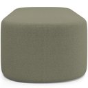 Ver imagem 2 de Cabeceira Cama Box Casal 195cm Lanna com Puff Recamier Doha W01 Bouclê Oliva - Lyam Decor