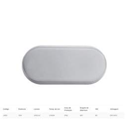 ARANDELA LED TARTARUGA 15W 3000K - 4