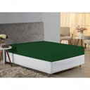 Ver imagem 2 de Lençol com Elástico Casal Nobre Viúva 1 Peça 30cm de Altura Malha 100% Algodão - Verde-bandeira