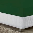 Ver imagem 3 de Lençol com Elástico Casal Nobre Viúva 1 Peça 30cm de Altura Malha 100% Algodão - Verde-bandeira