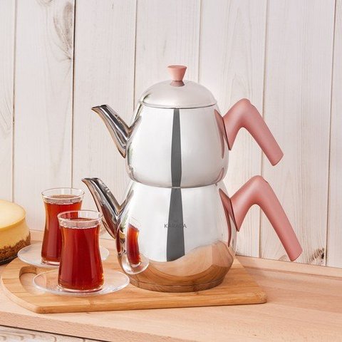 Conjunto de Chaleira & Bule de Mini Rosa Mercury