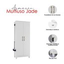 Ver imagem 6 de Guarda Roupa Infantil com Cômoda e Armário Multiuso Lima MS913 Jade 5 Portas Giratória 6 Gavetas
