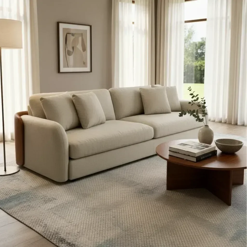 Sofá Cama Paris sem Caixa Orgânico 2,30 Linho Cru