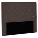 Ver imagem 1 de Cabeceira Estofada Cama Box Casal King Size Tânia 195cm Suede Café - Desk Design
