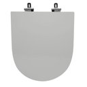 Ver imagem 1 de Assento Sanitário Poliéster para Louça Smart (celite) Super Luxo Cromado (reb. Oculto) Stone