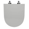Assento Sanitário Poliéster para Louça Smart (celite) Super Luxo Cromado (reb. Oculto) Stone - 1