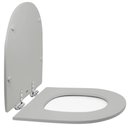 Ver imagem 2 de Assento Sanitário Poliéster para Louça Smart (celite) Super Luxo Cromado (reb. Oculto) Stone
