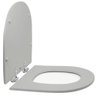 Assento Sanitário Poliéster para Louça Smart (celite) Super Luxo Cromado (reb. Oculto) Stone - 2
