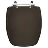 Assento Sanitário Stylus Marrom Café para vaso Celite - 1