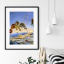 Ver imagem 1 de Quadro Salvador Dalí Tigres - 60x48cm:madeira Preta