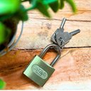 Ver imagem 2 de Cadeado Zamac Latonado - Stam 30mm