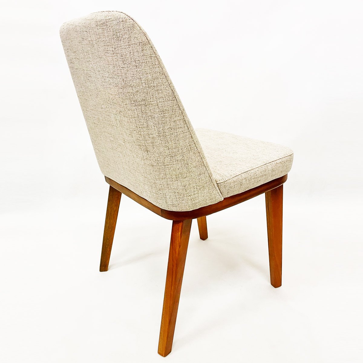 Cadeira Jantar modelo Gold Tecido Linho madeira nobre maciça - 6