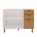 Ver imagem 3 de Balcão de Cozinha 120CM100% MDF com 2 Portas e 3 Gavetas Cor:Branco Fosco/ Teka Soho