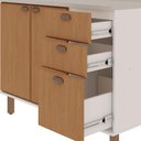 Ver imagem 4 de Balcão de Cozinha 120CM100% MDF com 2 Portas e 3 Gavetas Cor:Branco Fosco/ Teka Soho