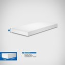 Ver imagem 2 de Colchão Solteiro Espuma D45 Guarda Costas Probel 20cm Branco/cinza (88x188x20cm)