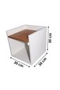 Ver imagem 2 de Mesa de Cabeceira Criado Suspenso 100%mdf - Louro Freijo
