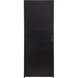 Porta de Aluminio Lambril Linha Premium:2,10 X 1,00/direita/preto - 1