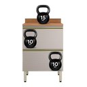 Ver imagem 6 de Balcão de Cozinha Proença 60cm 1 Porta e 1 Gaveta Nogueira Touch-nude Prime Tx com Tampo Mdf -