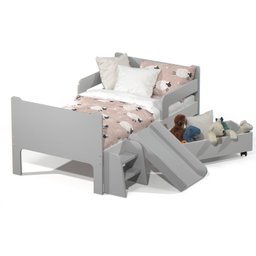 Mini Cama Infantil Montessoriana Sonho Kid's:cinza - 1
