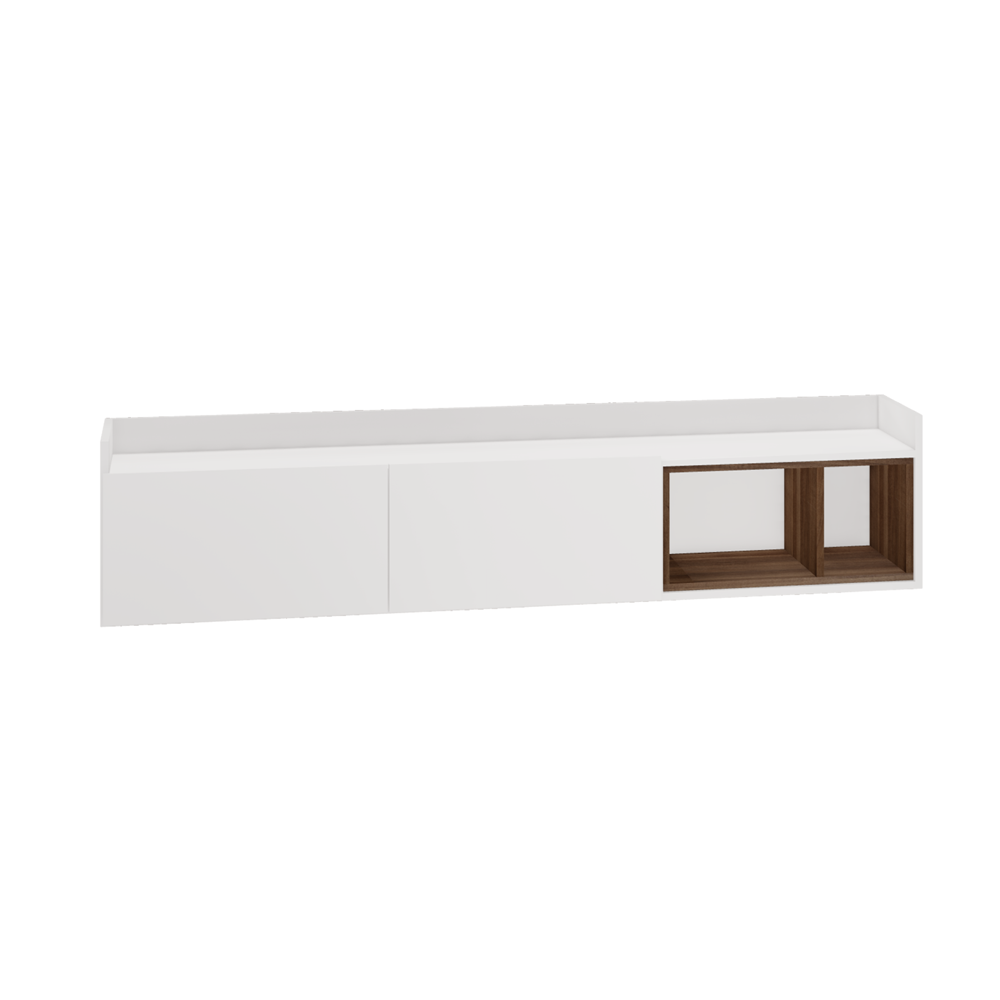 Rack para TV 160cm 02 Portas 02 Nichos Rak2037-Brme Estilare Branco - 3