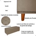 Ver imagem 5 de Kit Cabeceira e Calçadeira com Baú 140 Cm King Casal Diana Suede