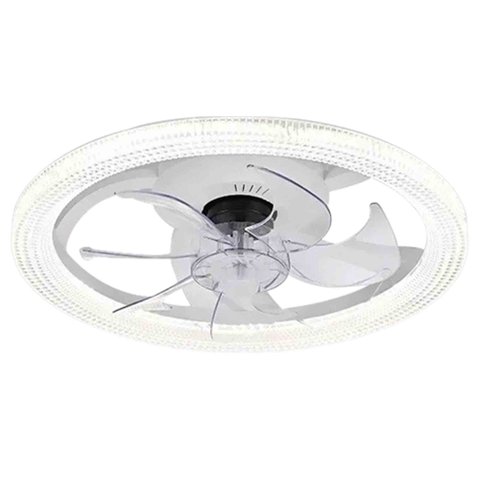 Ventilador Lustre Lampada de Teto Luxo Grande Led Ajustavel Controle 3 em 1 Quarto Casa Apartamento 