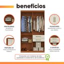 Ver imagem 7 de Guarda Roupas Solteiro 5 Portas 2 Gavetas Maya
