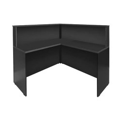 Balcão Recepção Atendimento em L com 1 passa fio no tampo Novo - SM Corporativo - 119AX120/120LX45P  - 1