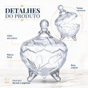 Ver imagem 2 de Potiche Decorativo Vidro Tania 17,5cm