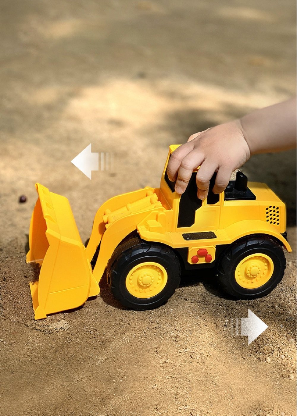 Caminhão Basculante Esteira e Pá Carregadeira Brinquedos Toyng:Pá Carregadeira - 5