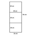 Ver imagem 6 de 3 Estantes Organizadora C/ Suporte De Metal Para Livro 80cm Technox