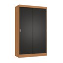 Ver mais imagens de Guarda-roupa Casal com 2 Gavetas Kappesberg Canela/preto Fosco 121cm