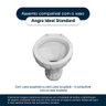 Assento Sanitario Poliester Angra Bone (Bege Claro) para vaso Ideal Standard - 4