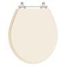 Assento Sanitario Poliester Angra Bone (Bege Claro) para vaso Ideal Standard - 1