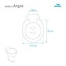 Assento Sanitario Poliester Angra Bone (Bege Claro) para vaso Ideal Standard - 5