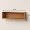Ver imagem 2 de Nicho de Parede MDF 100cm Cozinha Sala Quarto Marrom