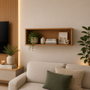 Ver imagem 4 de Nicho de Parede MDF 100cm Cozinha Sala Quarto Marrom
