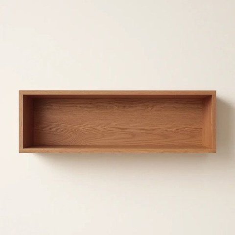 Nicho de Parede MDF 100cm Cozinha Sala Quarto Marrom