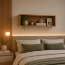 Ver imagem 3 de Nicho de Parede MDF 100cm Cozinha Sala Quarto Marrom