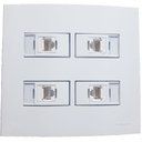 Ver imagem 3 de Caixa 4x4 Versatil Sobrepor Branco - 4x4 4 Tomada Rj-45 cat 5 separadas