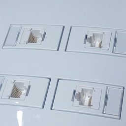 Caixa 4x4 Versatil Sobrepor Branco - 4x4 4 Tomada Rj-45 cat 5 separadas - 2