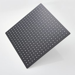 Chuveiro Moderno Monocomando Parede 4 Peças Preto 30cm - 4