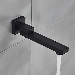 Chuveiro Moderno Monocomando Parede 4 Peças Preto 30cm - 7