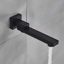 Ver imagem 7 de Chuveiro Moderno Monocomando Parede 4 Peças Preto 30cm