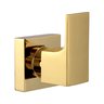 Kit 4 Acabamento para Chuveiro Alavanca Quadrado Dourado Brilhante Banheiro Padrão Docol - 2